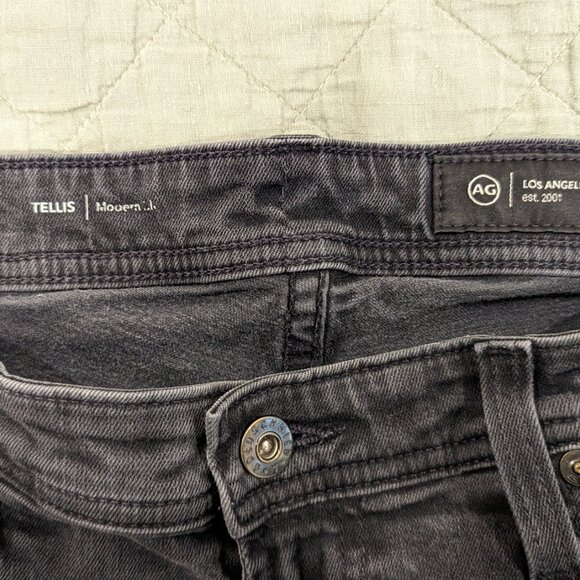 AG Tellis Modern Slim Jeans Black 34W 30L - Picture 3 of 7
